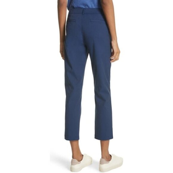 Joie Golda Ankle Pants Blue Dark Navy 6 - Picture 4 of 5